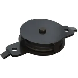 Wentex Eurotrack - Return Pulley, Black 85 mm - schwarz