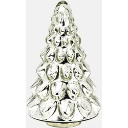 Tannenbaum aus Glas - H 23cm Silber