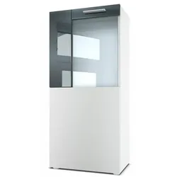 VITRINE Movie Absetzungen in Grau Hochglanz