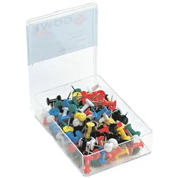 GOWI Office 100er Pack Pinnnadeln bunt mehrfarbig
