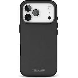 Vonmählen Back Cover Like Leather (Apple iPhone 17 Pro Max), Smartphone Hülle, Schwarz