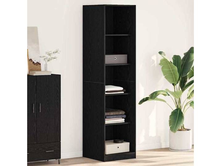 SALE 2026  Armoire étagère magazine Noir - Armoire Chêne noir 50x50x200cm - bois d'ingénierie 3640097104539