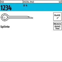 Splinte ISO 1234 8x 50 A 4 25 Stück