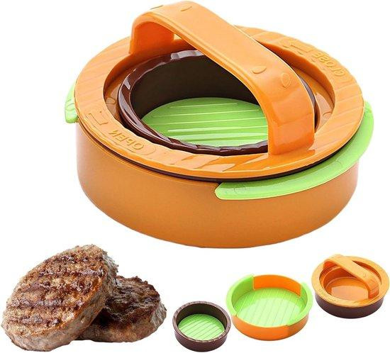 WAN Hamburgerpers Patty Maker Vleesvormer Burger Zwart - 12 cm