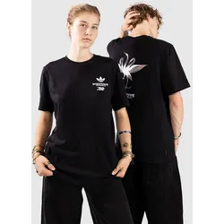 adidas Skateboarding X Temple Of Skate Crane T-Shirt black / white Gr. S
