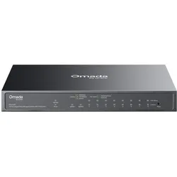 TP-Link 10-Port-Gigabit-PoE+-Switch, lüfterlos, Omada Cloud Managed (10 Ports), Netzwerk Switch