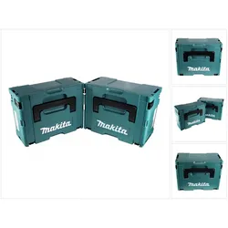 Makita, Zubehör Lagereinrichtung, Makpac Set Gr. 2 + 3 Transportbox / Werkzeugkoffer