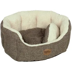 Nobby Komfortbett ALBA oval braun 86 x 70 x 24cm