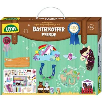 LENA 42669 - Bastelkoffer Pferde, Premium