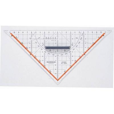 Rumold Geometriedreieck 1054 Transparent Länge der Hypotenuse: 25 cm
