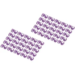 DIGITUS Farbclips für RJ45 Stecker Farbe Violett, 100 Stk. Packung