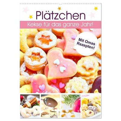 Plätzchen. Kekse für das ganze Jahr! (Wandkalender 2027 DIN A2 hoch), CALVENDO Monatskalender