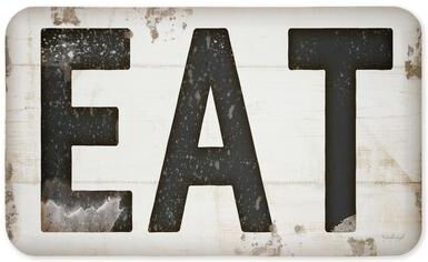 "Stupell Eat Rustic Farmhouse Kitchen Printed Anti-Fatigue Floor Mat, design by Jennifer Pugh, 30""x18"""