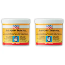 2x Handschutz LIQUI MOLY 3334 Unsichtbarer Handschutz Werkstatt Anti Fett Öl Ruß