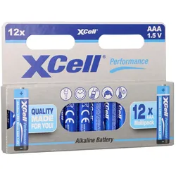 XCell Performance 1,5V LR03 AAA Batterie AlMn 12er Blister