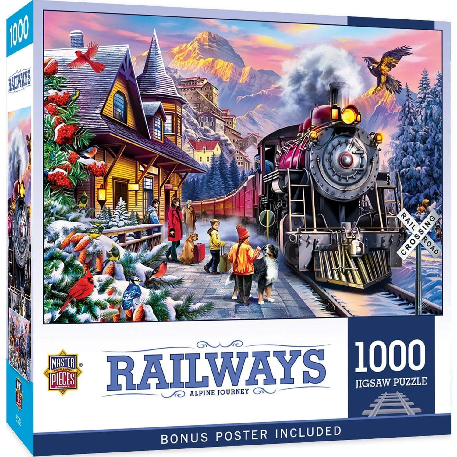 Master Pieces Puzzel 1000 stukjes Railways Alpine Journey