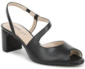 Women's Theo Peep Toe Pump by LifeStride in Black (Size 5 M)
