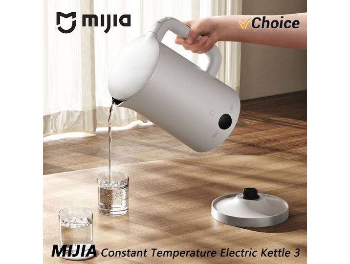 NOUVEAU Bouilloire Électrique à Température Constante Mijia 3, Arrêt Automatique, Acier Inoxydable 316L, Chauffage Rapide 1800W, 1,7L