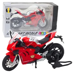 Sportmotorrad-Metalllichter klingen rot 1:12