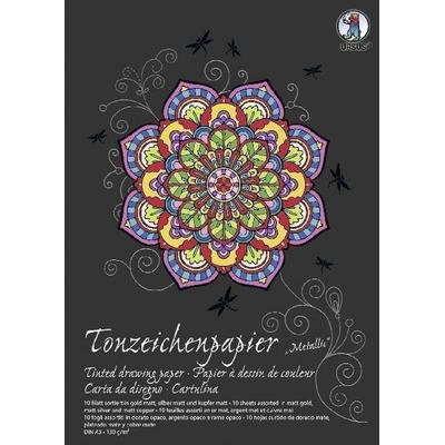 URSUS Tonzeichenpapier-Block 'Sonderedition Metallic', DIN A3
