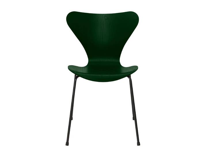 Fritz Hansen - Serie 7 Stuhl, schwarz / Esche evergreen gefärbt