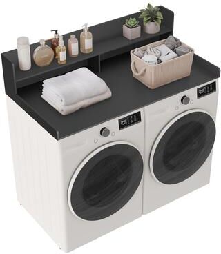 Garvee 2-Tier Washer Dryer Countertop, Laundry Countertop with Open Storage Shelf, Washer and Dryer Topper
