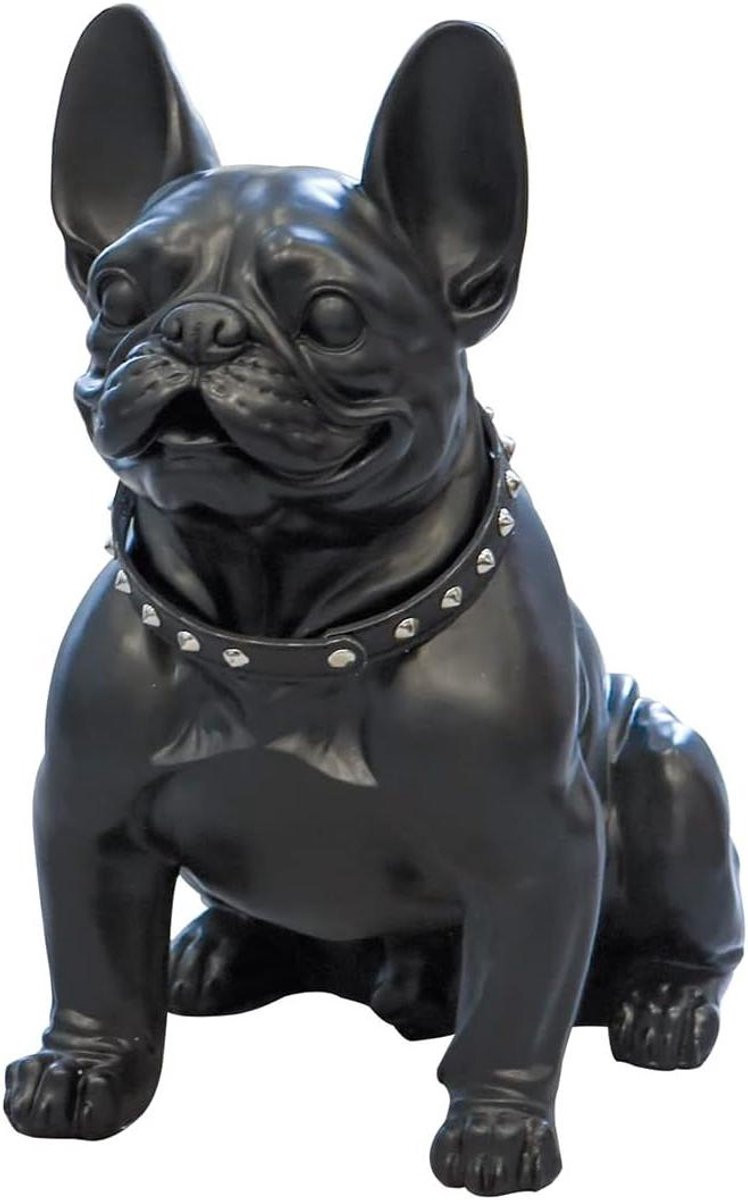 Decoratieve Bulldog Figuur - Mat Zwart - Hoogte: 425 cm