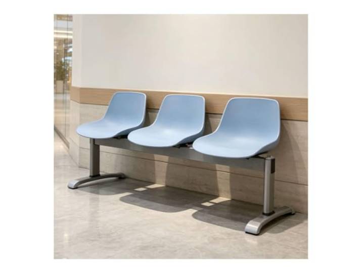 YPIOUREN Esszimmer Stühle, Stuhl Esszimmer, Plastikstuhl Bequem Stützende Rückenlehne, Metallrahmen, 400 Kg Tragkraft, Schmutzabweisend und Leicht zu Reinigen(Blue)