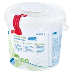Schülke wipes safe+easy Tücher | Desinfektionstücher | Spendereimer | 130 Tücher