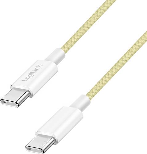 LogiLink USB-C Kabel USB 2.0 USB-C Stecker 1 m Gelb CU0353