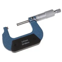RS PRO, Messuhr + Messschraube, Spindelverriegelung Mikrometer 25-50mm