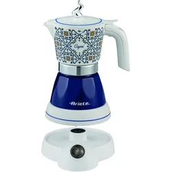 Ariete 13580C Mokina Capri, Espressokocher, Mehrfarbig, Blau, Weiss