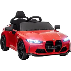 KINDER Elektroauto 12V Kinderfahrzeug mit 2,4G-Fernbedienung, 3-5 km/h, Rot