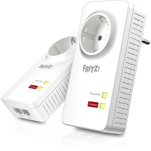 AVM FRITZ!Powerline 1220E 1200 MBit/s 2x LAN 10/100/1000 2er Pack weiss