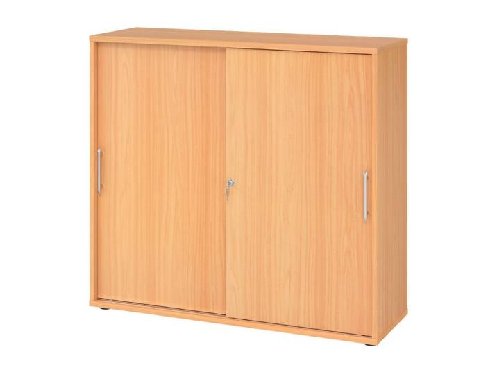 bümö Aktenschrank office Schiebetürenschrank Dekor: Buche - Griffe: Relinggriff (Kunststoff)