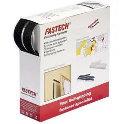 Fastech, Klettband, Klettband zum Aufkleben Haft- (25 mm)