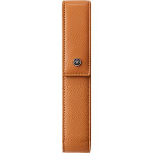 Cross Stifteetui AC311-2, mokka, für 1 Stift, Stecketui mit Magnetverschluss, aus Echt Leder