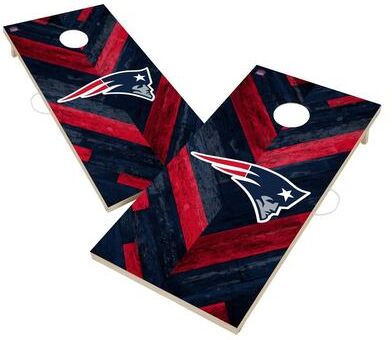 Skip's Garage New England Patriots NFL Cornhole Board Set