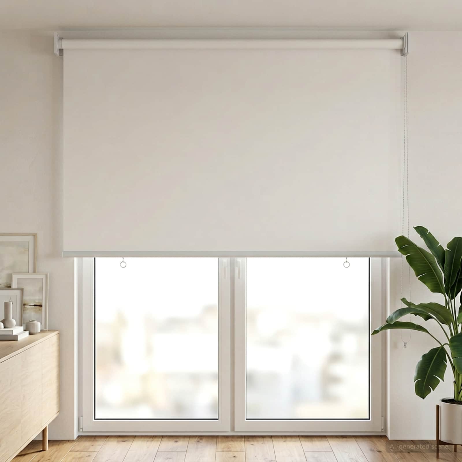 vidaXL Store roulant extérieur protection UV Blanc