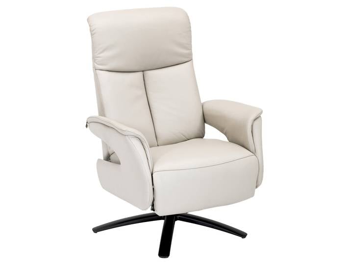 Welnova Relaxsessel SUPERIOR, silber, Leder