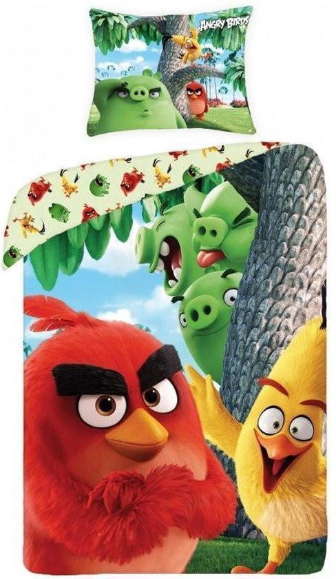 Angry Birds dekbedovertrek voor volwassenen 140 x 200 cm
