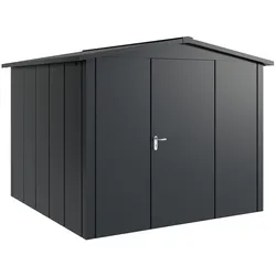 Hörmann Metall-Gerätehaus "Juno" mit Satteldach, JSD10 - Design, 262 x 262 cm (B x T),anthrazit,