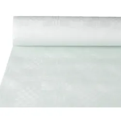 PAPSTAR Papiertischtuch mit Damastprägung 10 m x 1 m weiss