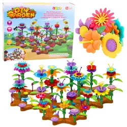 DIY Blumen Bunte Gartenbausteine Set 148 Teile.
