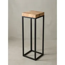 Beistelltisch – Akazie Metall Natur 30x97x30 cm
