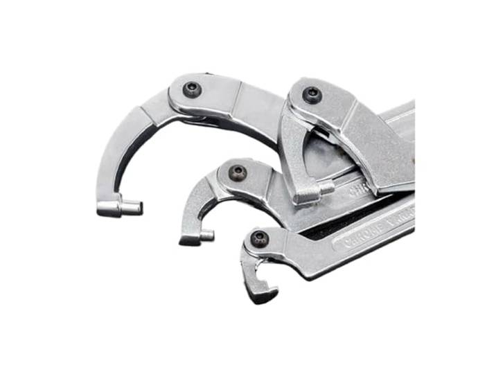 1PC Motorrad Frühling Installation Demontage Crescent Schlüssel Haken Kopf Wasser WrenchHalf Mond Schlüssel Stoßdämpfer(Square Head 32-76mm)