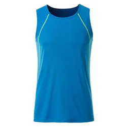 Funktions-Tanktop "JN494" - M - bright-blue/bright-yellow