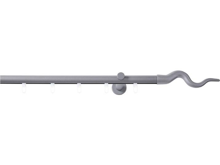 Innenlaufschiene GOOD LIFE Sepa Gr. 18, grau (anthrazit), L:320cm Ø:20mm, Aluminium, Metall, Gardinenstangen, Innenlaufschiene