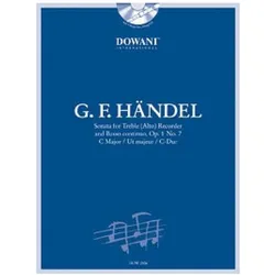 Sonate C-Dur op.1,7 (+CD) für Altblockflöte und Bc., Fachbücher von Nick Strimple, Georg Friedrich Händel