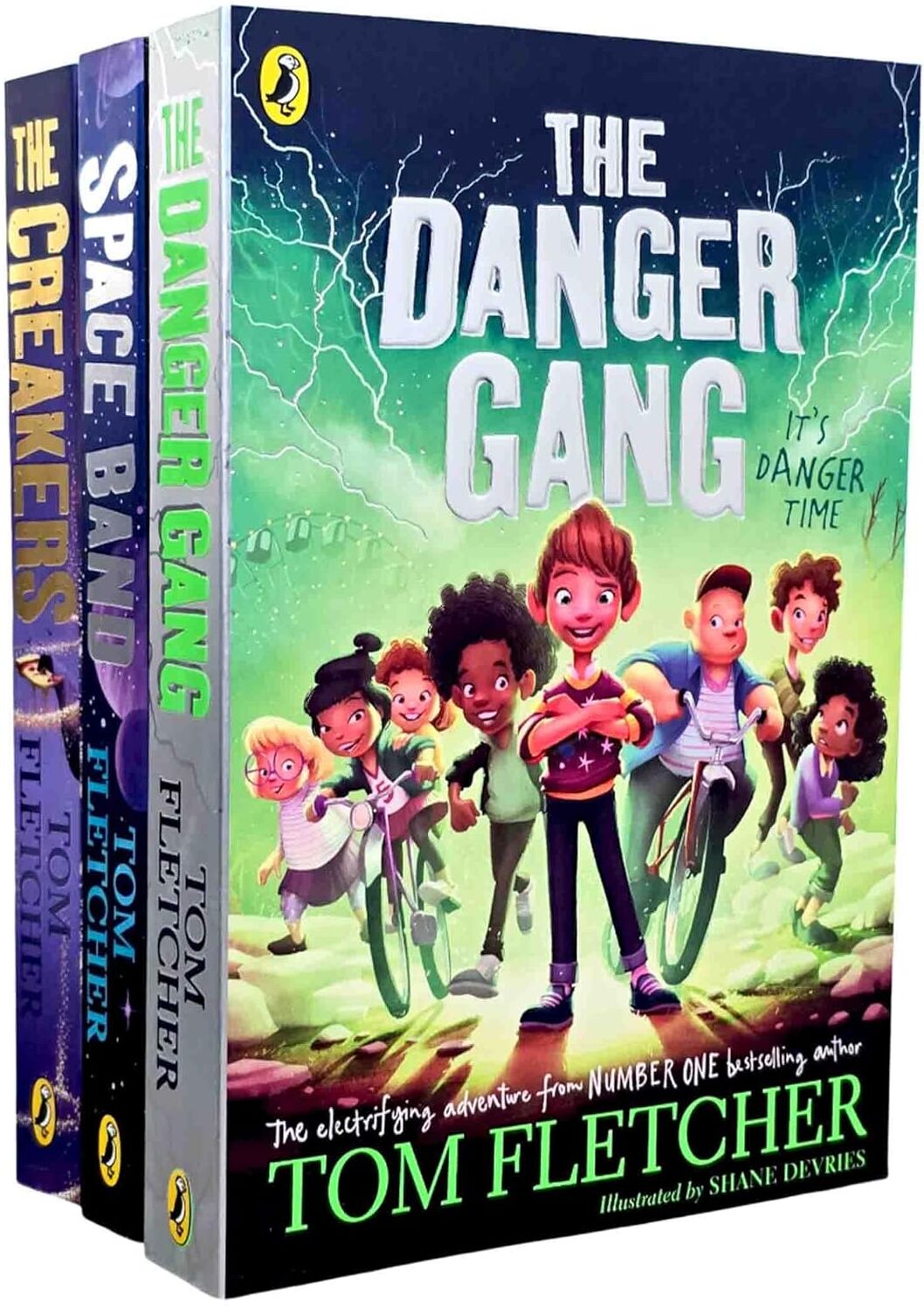 Penguin UK Tom Fletcher 3 Books Collection Set - The Creakers, The Danger Gang & Space Band - Paperback - Ages 7-9 - Bestselling Author